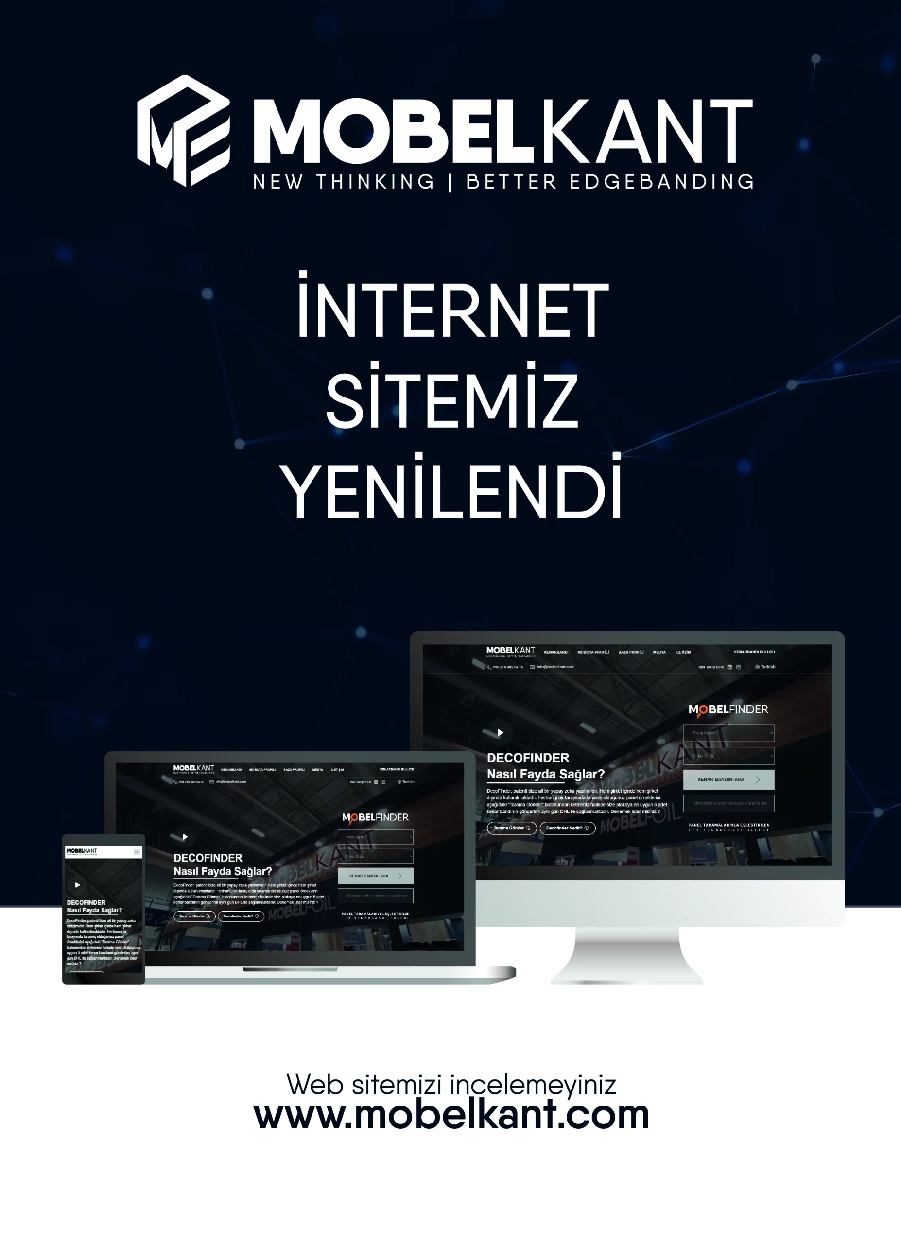 Web sitemiz güncellendi